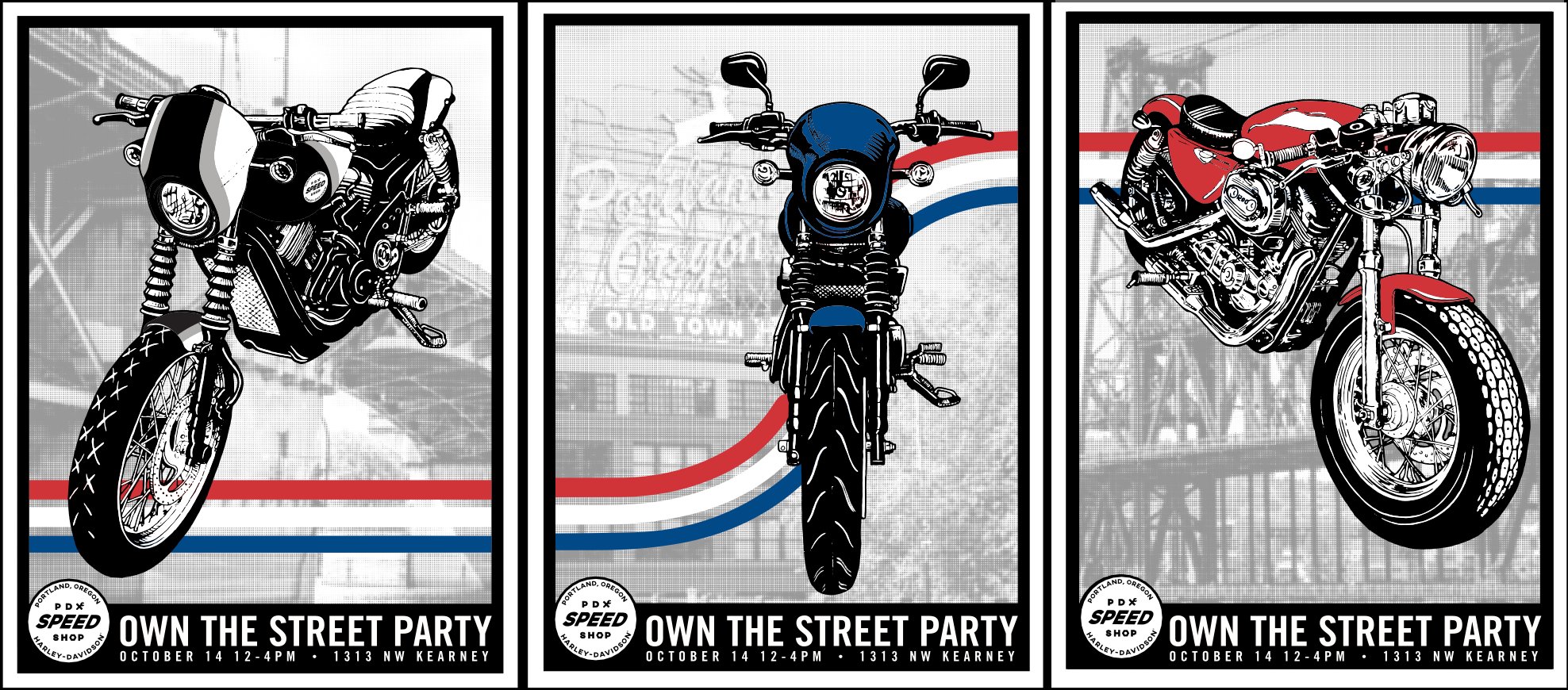 Harley-Davidson PDX Speed Shop — Own The Street poster